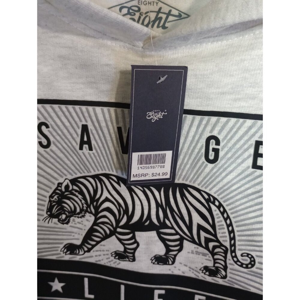 Eighty Eight Brand Savage Life Tiger Hoodie Sweatshirt Adult Size XL NEW - Picture 8 of 9